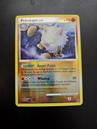 Pokémon Primeape Great ENCOUNTERS Reverse Holo Card 27/106 90 HP 2008