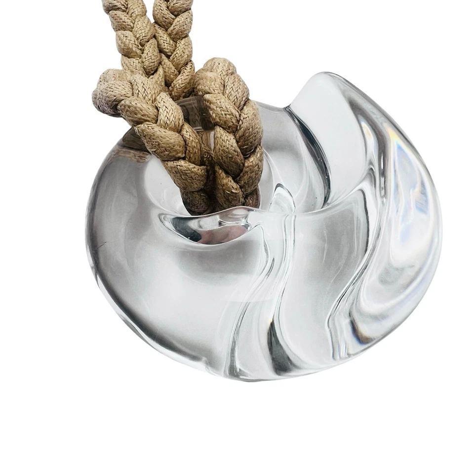 Collana con ciondolo a conchiglia grande cristallo trasparente Baccarat Coqui... - Immagine 2 di 4