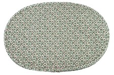 VTG 4 Pc Quilted Holly Christmas Placemats Oval Seasonal Home Decor-Handmade