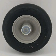 Antego - 13x5.00-6 Smooth Tread Flat Free Tire - 4 Ply - 3/4" Bearing - w/ Rim