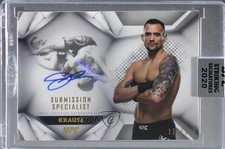 2020 UFC Striking Signatures Submission Specialist 133/146 James Krause Auto a2v