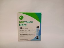 One Touch Ultra 25 Blood Glucose Test Strips