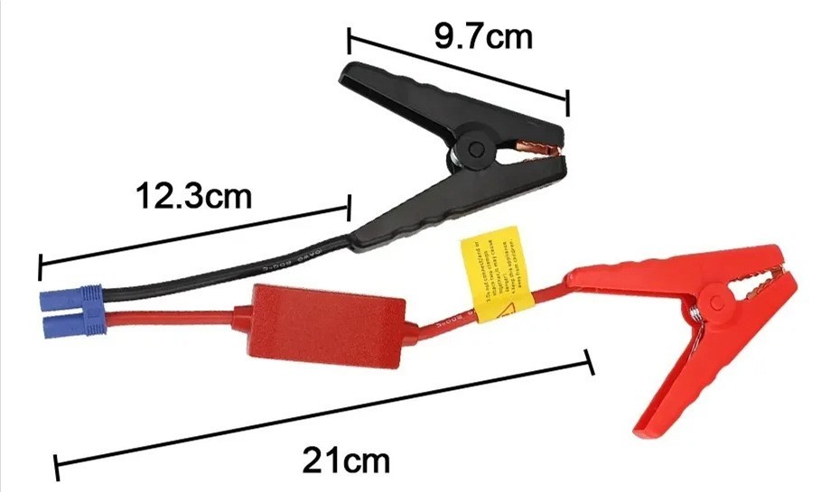 Unbranded - Cavo Avviamento a Salto Auto 12V Resistente Connettore Ec5 | Morsetti Batteria Emergenza - Miniatura 5