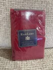 NEW Vintage Ralph Lauren Polo Sheet Standard Pillow Case Set BARN RED 250 ct