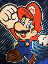 SUPER MARIO BROS. Brothers Vintage Twin/Full Fleece Throw Blanket 84" x 60"
