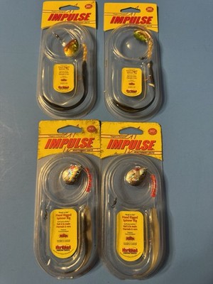 Impulse Reactionary Baits 4.5'' Gold Perch, 3'' 1 BG Slvshr Spinner Rig