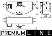 Regler InnenraumgebläSe Premium Line Mahle ABR 106 000P FüR Klasse Mercedes W246