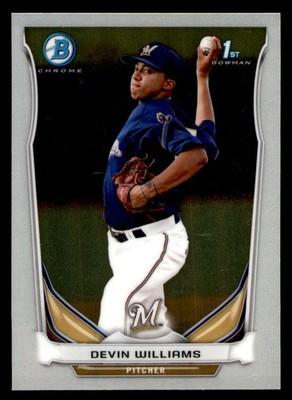 2014 Bowman #BCP7 Devin Williams Milwaukee Brewers RC (2C8)