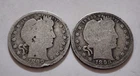 1898 - 1899 Barber Quarters 90% Silver       (X11)