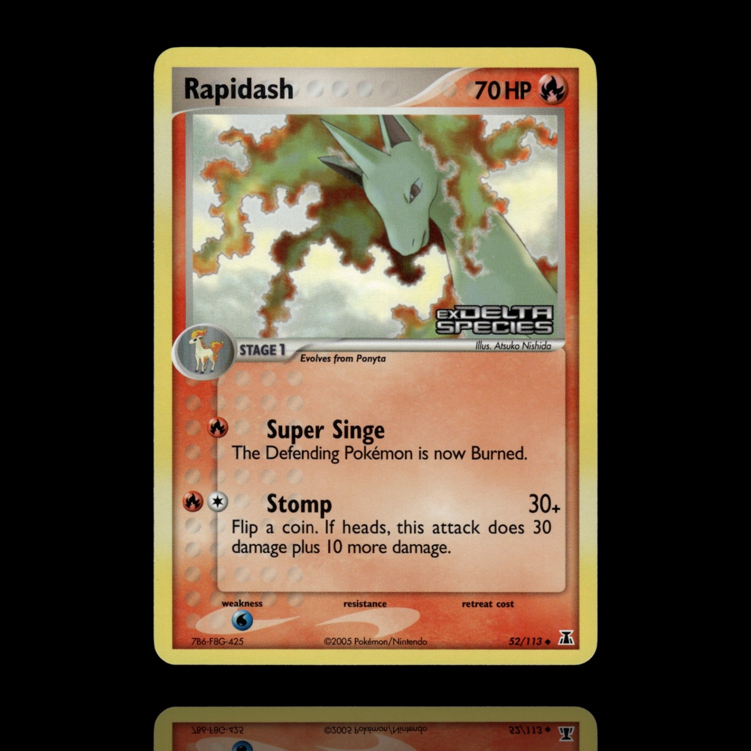 ▸ Rapidash | Delta Species | Reverse Holo | 52/113 | NM