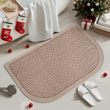 Bathroom Rugs Mat 16x24, Ultra Thin Quick Dry Absorbent Non Slip Bath Mat, Bath