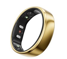 RingConn Gen 2 Smart Ring Gold Size 7 Health Fitness Sleep Tracker Titanium