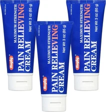 3 Pack Rugby Maximum Strength Pain Relieving Cream Joint and Muscle Relief 3 Oz