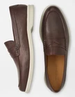 NEW MENS PETER MILLAR EXCURSIONIST PEBBLE GRAIN PENNY LOAFER SHOES, 11.0 MEDIUM