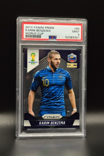 2014 Panini Prizm World Cup Karim Benzema #82 PSA 9 France Real Madrid