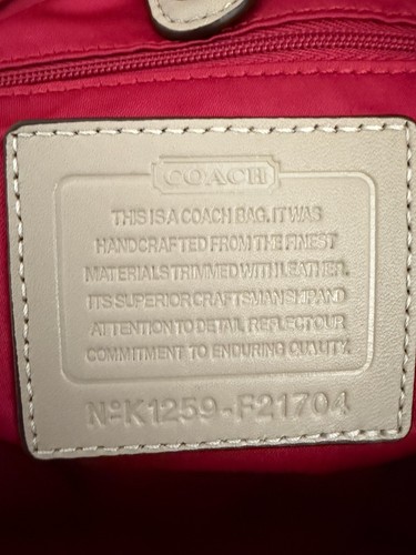 Coach Ashley Sateen Multicolor Print Satchel/Shoulder Handbag - Picture 9 of 16