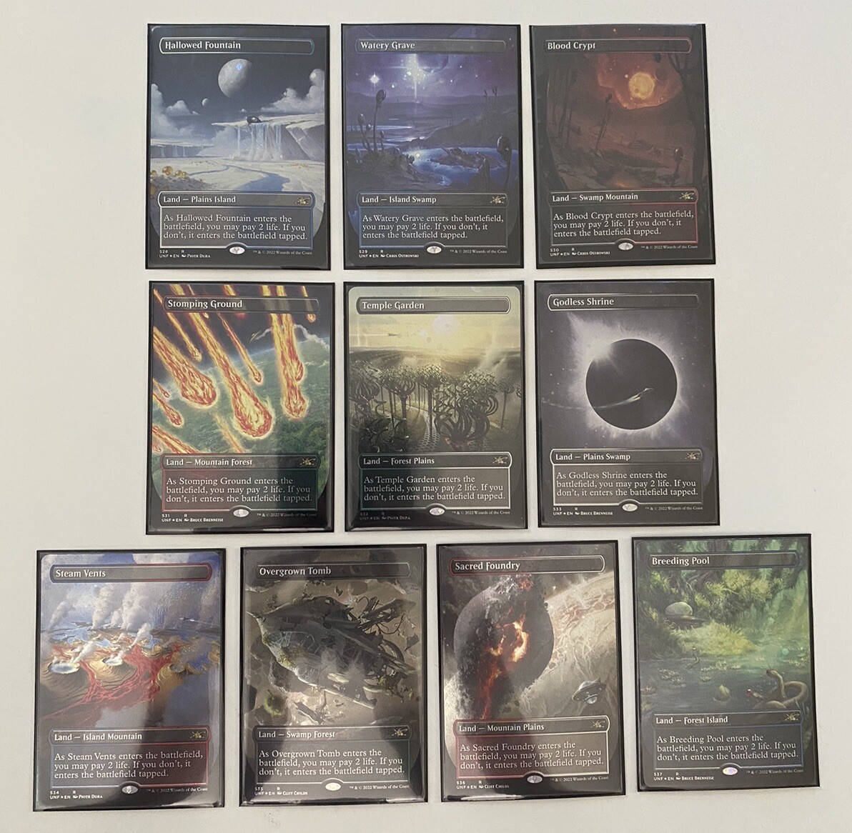 MTG UNFINITY ショックランド foil 10枚セット MTG UNFINITY ショックランド foil 10枚セット