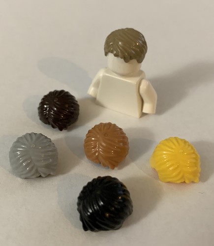 LEGO Parts 62810 (1pc) Minifigure, Hair Short Tousled With Side Part - 第 1/9 張圖片