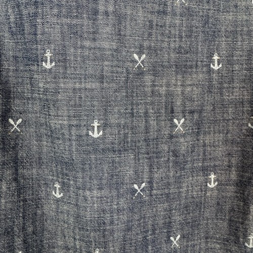 Foundry Supply Co Herren Chambray Maritim Kurzarm Knopfleiste Größe XLT - Bild 5 von 5