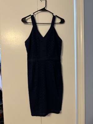 Old Navy Dark Blue Sleeveless Lace Dress | eBay