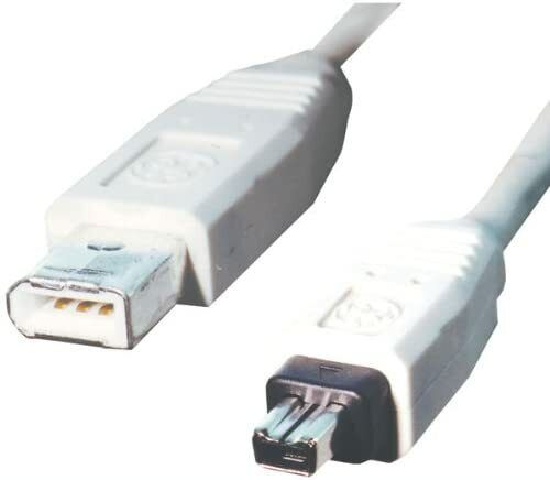 GE 6 ft. FireWire ~ 6 Pin to 4 Pin ~ IEEE 1394 High Speed Cable For PC or MAC