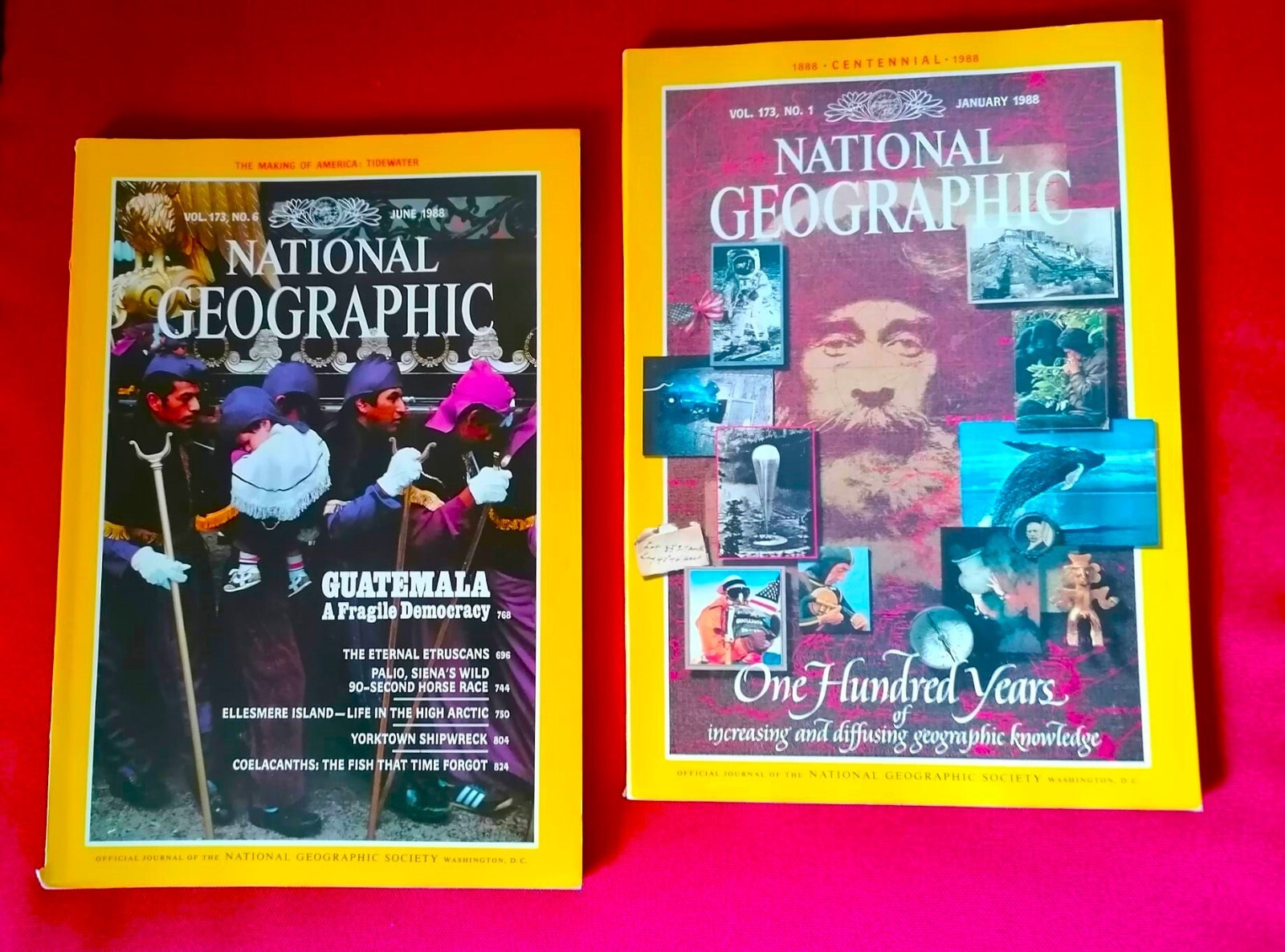 National Geographic Zeitschrift 9 Stück SET 19881995 Englisch