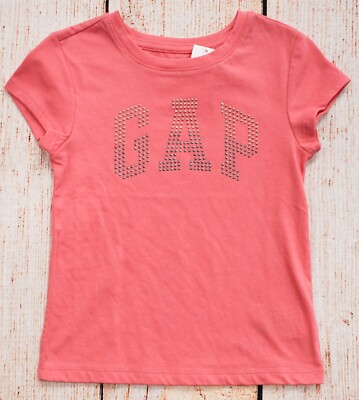 Girls Sz XS (4-5) Top Stud Logo NWT GAPKids Primrose Pink - 504282 (7ah11)