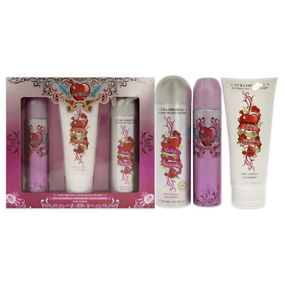 ''Cuba Heartbreaker for Women - 3 Pc Set 3.3oz EDP Spray, 6.7oz Body Spray & More