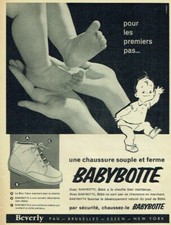publicité Advertising 0121 1960  Beverly  chaussures bébé babybotte premiers pas
