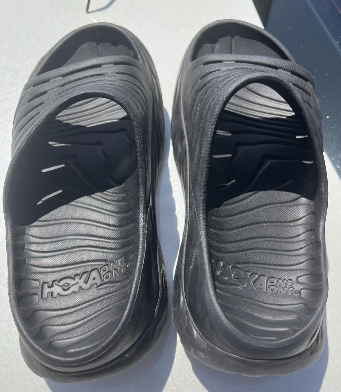 HOKA ONE ONE HOKA Ora Recovery sandali neri slide donna taglia 9 uomo 7