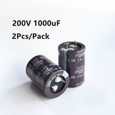 2PCS SNAP IN Electrolytic Capacitor 1000uF 1000MFD 200V 25 35 mm For Audio