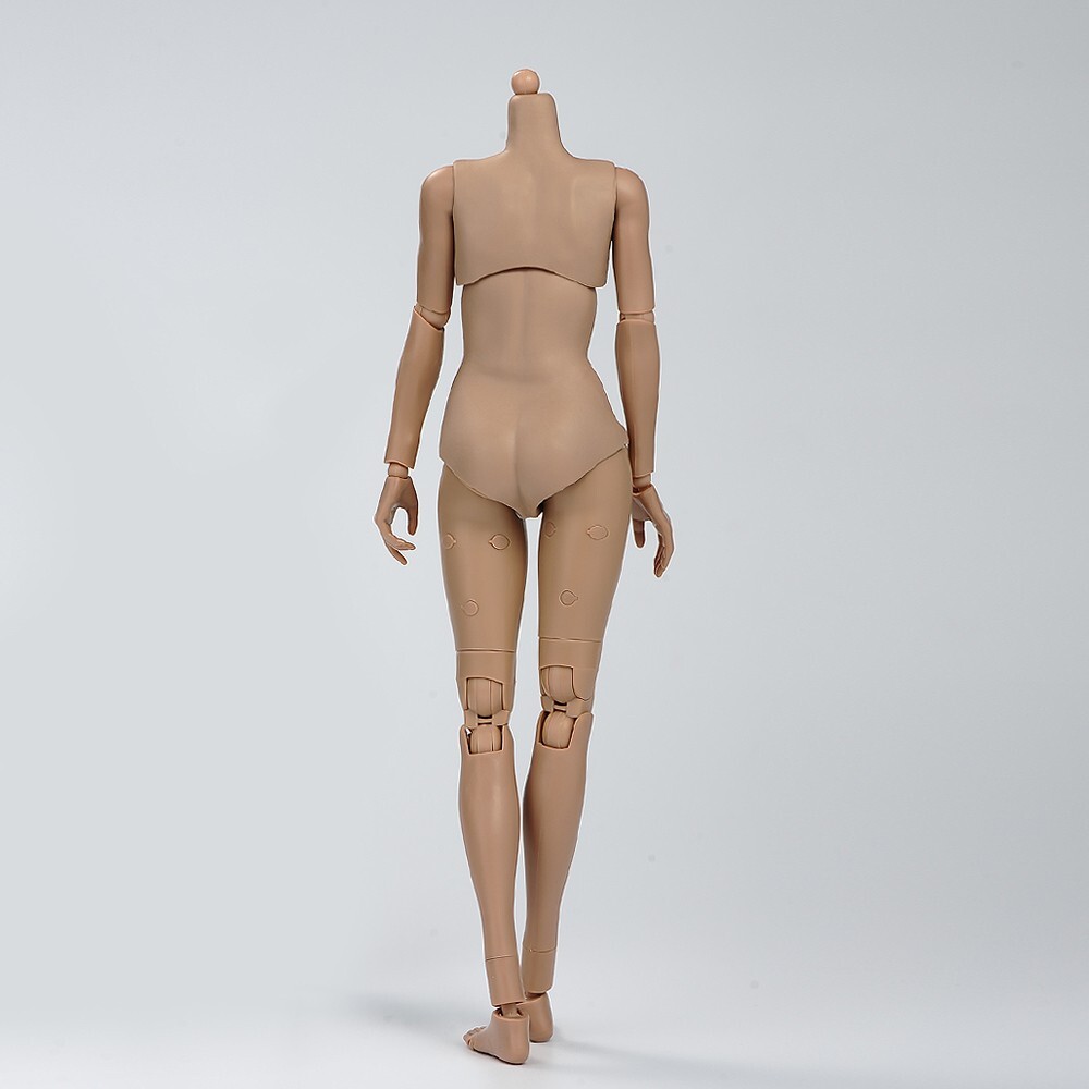 US 1:6 Mid Bust Woman Flexible Suntan Skin Body Toy Fit 12" Action Figure TQ0525