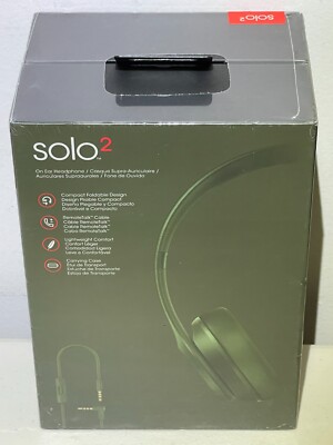 Beats Solo 2 Headphones Solo2 Wired On-Ear Headband Royal Edition