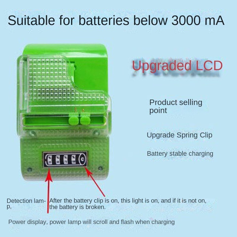 LCD Display Universal Battery Charger Mobile Battery Charger Digital