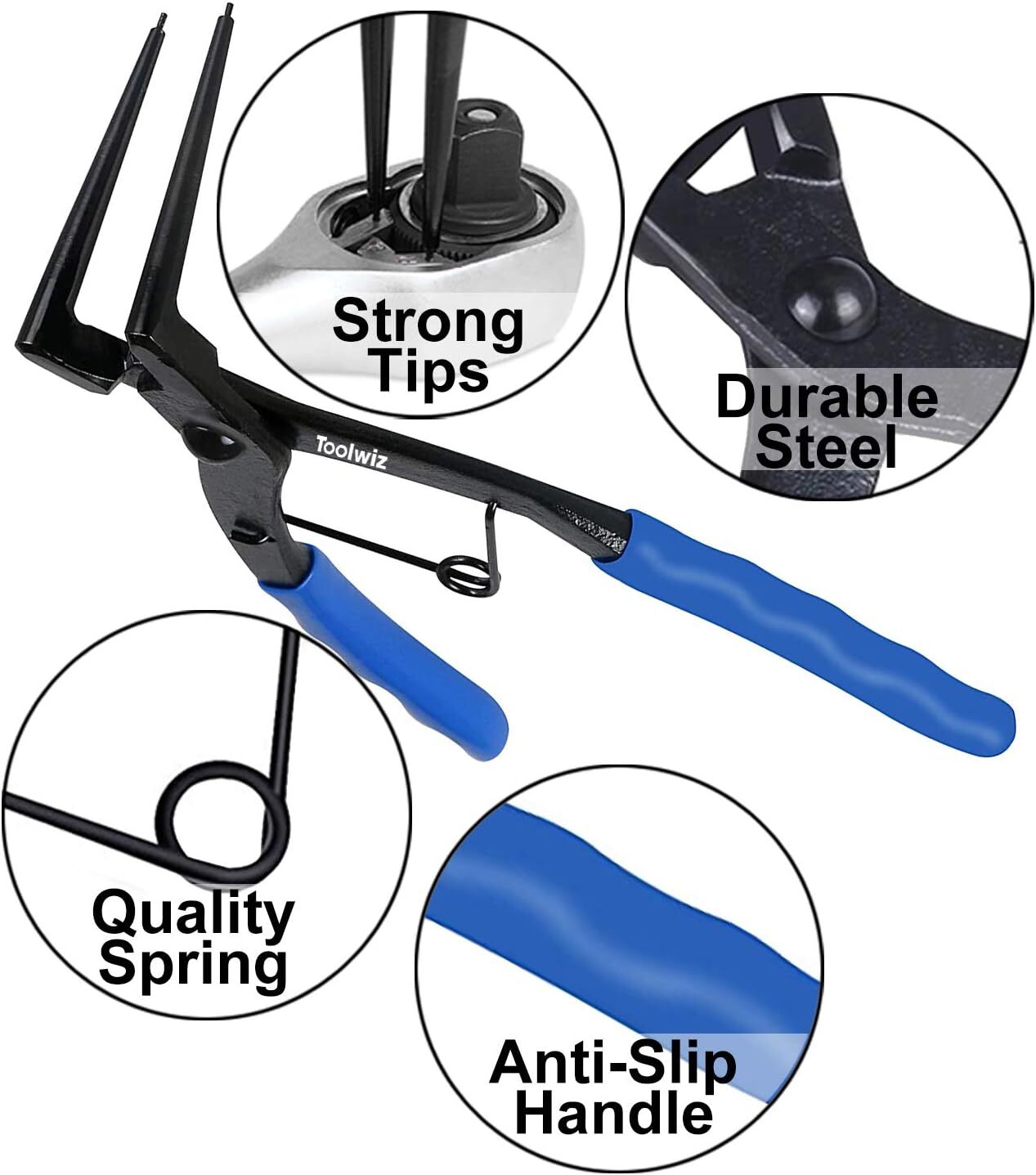 Internal Master Cylinder Snap Ring Pliers Heavy Duty 90 Degree Long