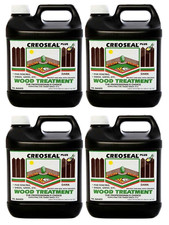 Creocote Oil Based Timber Treatment Dark Brown Creosote Creoseal 4L Multi Pack