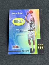 2000-01 Fleer Mystique Basketball Jalen Rose Dial 1 For Long Distance #8 Pacers