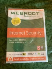 Webroot internet security     tested VINTAGE PC GAME/SOFTWARE Shelf62M