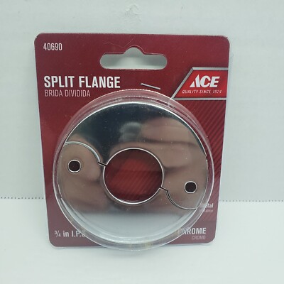 ACE Split Flange Chrome Metal   3/4'' I.P.S.   #40690
