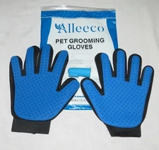 Alleeco Pair of Pet Grooming Gloves - New in Package - Cats or Dogs