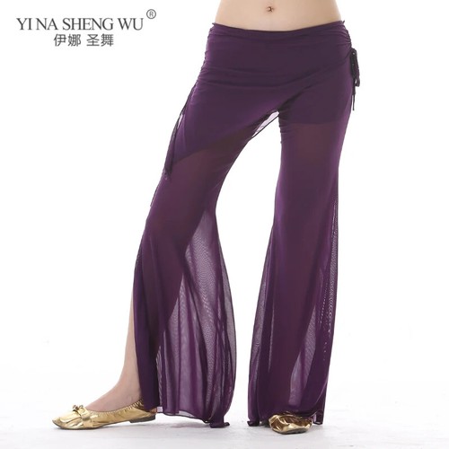 Pantaloni da danza del ventre sexy rossi per donna abbigliamento da ballo - Foto 3 di 17
