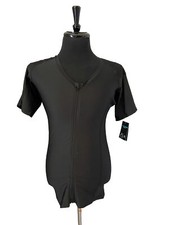 AlignMed Posture Correcting 2.0 Mens Shirt Zipper Black 2XL New Neuroband Tech