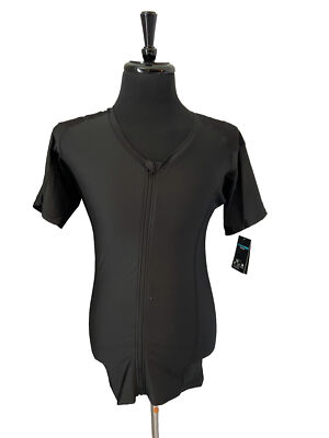  AlignMed Posture Correcting  2.0 Mens Shirt Zipper Black 2XL New Neuroband Tech
