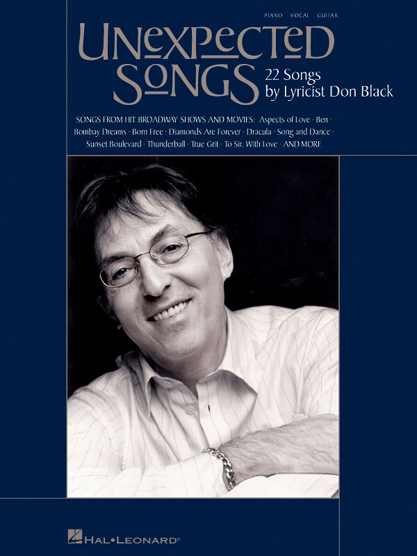 Unexpected Songs by Don Black Piano Sheet Music Guitar Chords Lyrics Book
