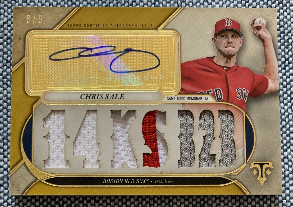 Chris SALE🔥2017 Topps Triple Threads Patch Relic AUTO #TTAR