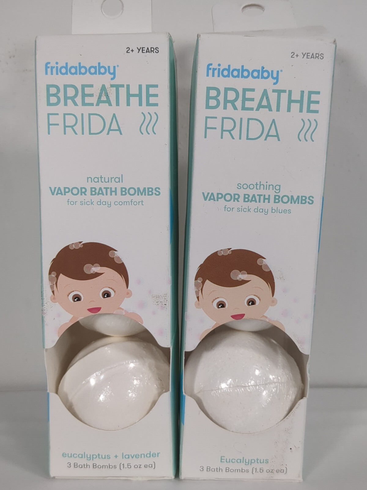 FridaBaby Breathe Frida Vapor Bath Bombs For Sick Day Blues Eucalyptus