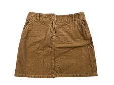 J. Crew Womens Tan Corduroy Straight Mini Skirt 6