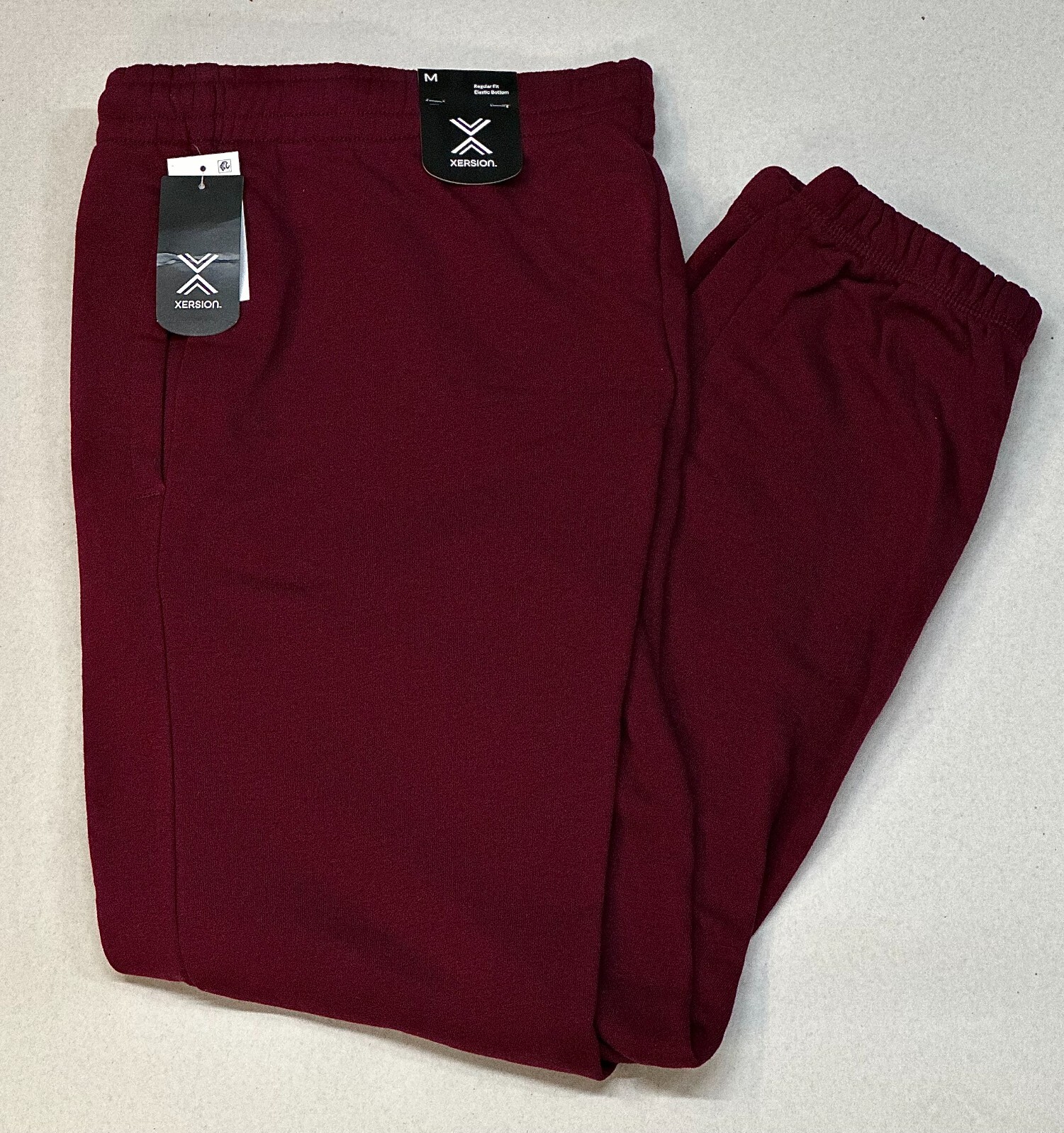 Xersion Men's Jogger Pants Burgundy Quick Dry Cotton Fleece Moisture C1031 eBay