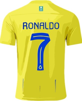 XXL Reduced Slim Fit Jersey AL-NASSR FC 24 Adidas Yellow RONALDO 