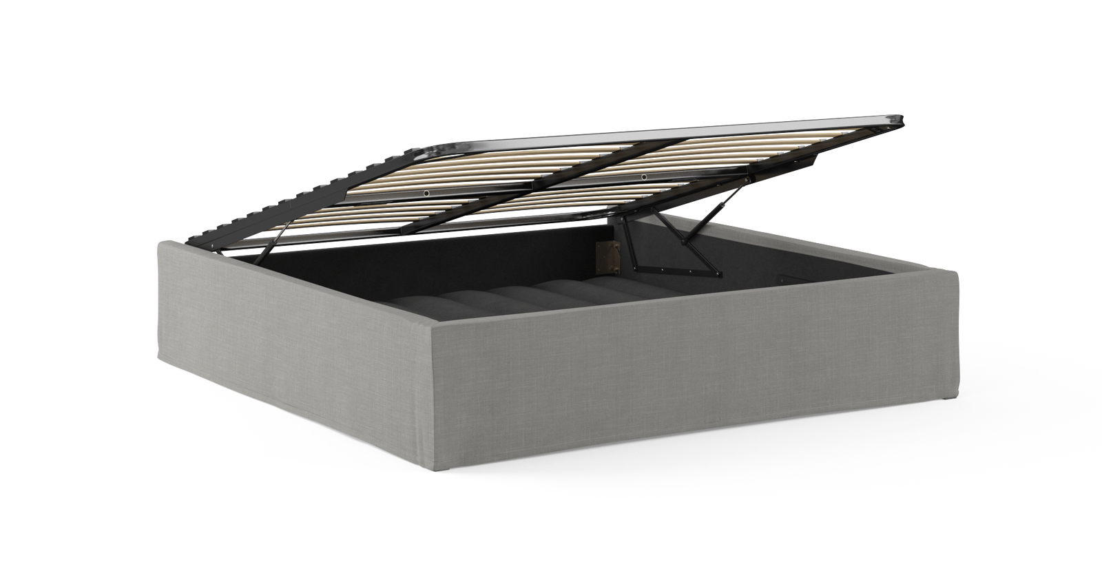 Brosa Sky Bed Base Slip Cover (Stone Grey, King), Slipcovers, Furniture